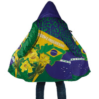 Brazil Independence Day Cloak Ordem e Progresso Map With Golden Trumpet - Wonder Print Shop