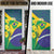 Brazil Independence Day Door Cover Ordem e Progresso Map With Golden Trumpet - Wonder Print Shop