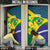Brazil Independence Day Door Cover Ordem e Progresso Map With Golden Trumpet - Wonder Print Shop