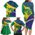 Brazil Independence Day Family Matching Long Sleeve Bodycon Dress and Hawaiian Shirt Ordem e Progresso Map With Golden Trumpet - Wonder Print Shop