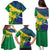 Brazil Independence Day Family Matching Puletasi and Hawaiian Shirt Ordem e Progresso Map With Golden Trumpet - Wonder Print Shop