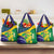 Brazil Independence Day Grocery Bag Ordem e Progresso Map With Golden Trumpet - Wonder Print Shop