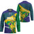 Brazil Independence Day Hockey Jersey Ordem e Progresso Map With Golden Trumpet - Wonder Print Shop
