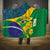 Brazil Independence Day Hooded Blanket Ordem e Progresso Map With Golden Trumpet - Wonder Print Shop