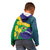 Brazil Independence Day Kid Hoodie Ordem e Progresso Map With Golden Trumpet - Wonder Print Shop