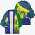 Brazil Independence Day Kimono Ordem e Progresso Map With Golden Trumpet - Wonder Print Shop