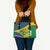 Brazil Independence Day Leather Bag Ordem e Progresso Map With Golden Trumpet - Wonder Print Shop