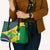 Brazil Independence Day Leather Bag Ordem e Progresso Map With Golden Trumpet - Wonder Print Shop