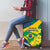 Brazil Independence Day Luggage Cover Ordem e Progresso Map With Golden Trumpet - Wonder Print Shop