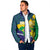 Brazil Independence Day Padded Jacket Ordem e Progresso Map With Golden Trumpet - Wonder Print Shop