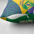 Brazil Independence Day Pillow Cover Ordem e Progresso Map With Golden Trumpet - Wonder Print Shop