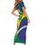 Brazil Independence Day Short Sleeve Bodycon Dress Ordem e Progresso Map With Golden Trumpet - Wonder Print Shop