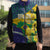 Brazil Independence Day Sleeveless Puffer Jacket Ordem e Progresso Map With Golden Trumpet - Wonder Print Shop