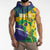 Brazil Independence Day Sleeveless Zip Hoodie Ordem e Progresso Map With Golden Trumpet - Wonder Print Shop