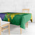 Brazil Independence Day Tablecloth Ordem e Progresso Map With Golden Trumpet - Wonder Print Shop