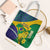 Brazil Independence Day Tote Bag Ordem e Progresso Map With Golden Trumpet - Wonder Print Shop