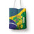 Brazil Independence Day Tote Bag Ordem e Progresso Map With Golden Trumpet - Wonder Print Shop