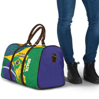 Brazil Independence Day Travel Bag Ordem e Progresso Map With Golden Trumpet - Wonder Print Shop