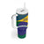 Brazil Independence Day Tumbler With Handle Ordem e Progresso Map With Golden Trumpet - Wonder Print Shop