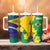 Brazil Independence Day Tumbler With Handle Ordem e Progresso Map With Golden Trumpet - Wonder Print Shop