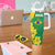 Brazil Independence Day Tumbler With Handle Ordem e Progresso Map With Golden Trumpet - Wonder Print Shop