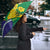 Brazil Independence Day Umbrella Ordem e Progresso Map With Golden Trumpet - Wonder Print Shop