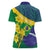 Brazil Independence Day Women Polo Shirt Ordem e Progresso Map With Golden Trumpet - Wonder Print Shop