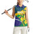 Brazil Independence Day Women Sleeveless Polo Shirt Ordem e Progresso Map With Golden Trumpet - Wonder Print Shop