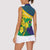 Brazil Independence Day Women Sleeveless Polo Shirt Ordem e Progresso Map With Golden Trumpet - Wonder Print Shop