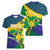 Brazil Independence Day Women V-Neck T-Shirt Ordem e Progresso Map With Golden Trumpet - Wonder Print Shop