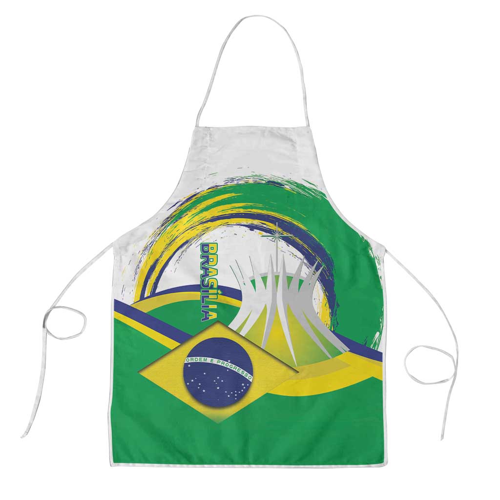 Brasilia Capital Apron Brazil Flag Metropolitan Cathedral - Wonder Print Shop