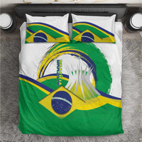 Brasilia Capital Bedding Set Brazil Flag Metropolitan Cathedral - Wonder Print Shop