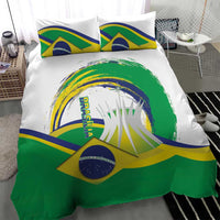 Brasilia Capital Bedding Set Brazil Flag Metropolitan Cathedral - Wonder Print Shop