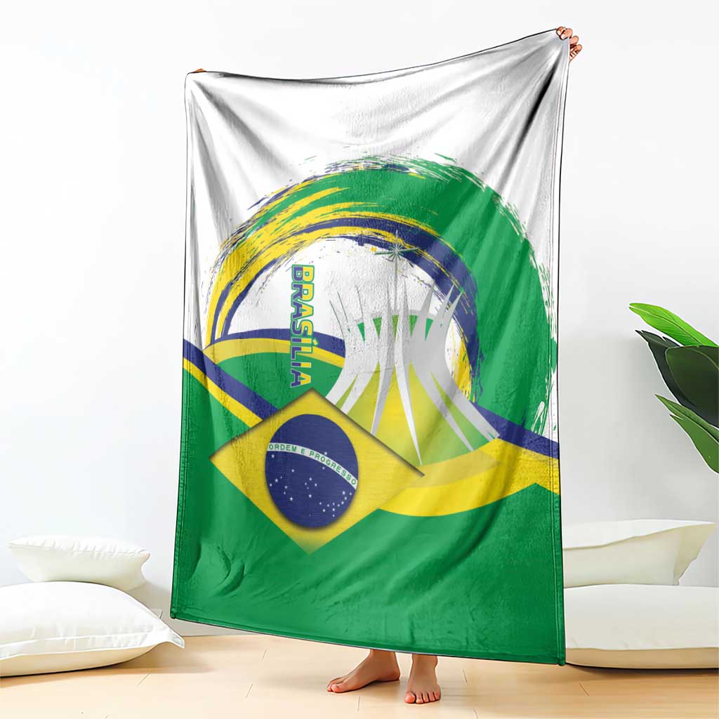 Brasilia Capital Blanket Brazil Flag Metropolitan Cathedral - Wonder Print Shop
