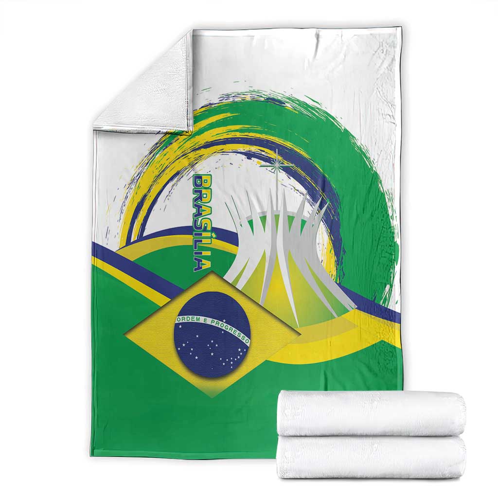 Brasilia Capital Blanket Brazil Flag Metropolitan Cathedral - Wonder Print Shop