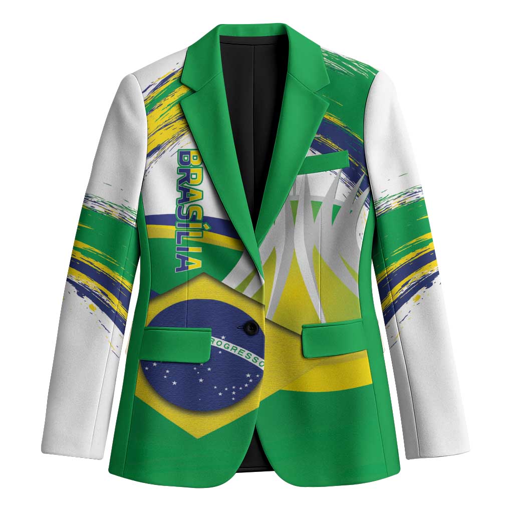 Brasilia Capital Blazer Brazil Flag Metropolitan Cathedral - Wonder Print Shop