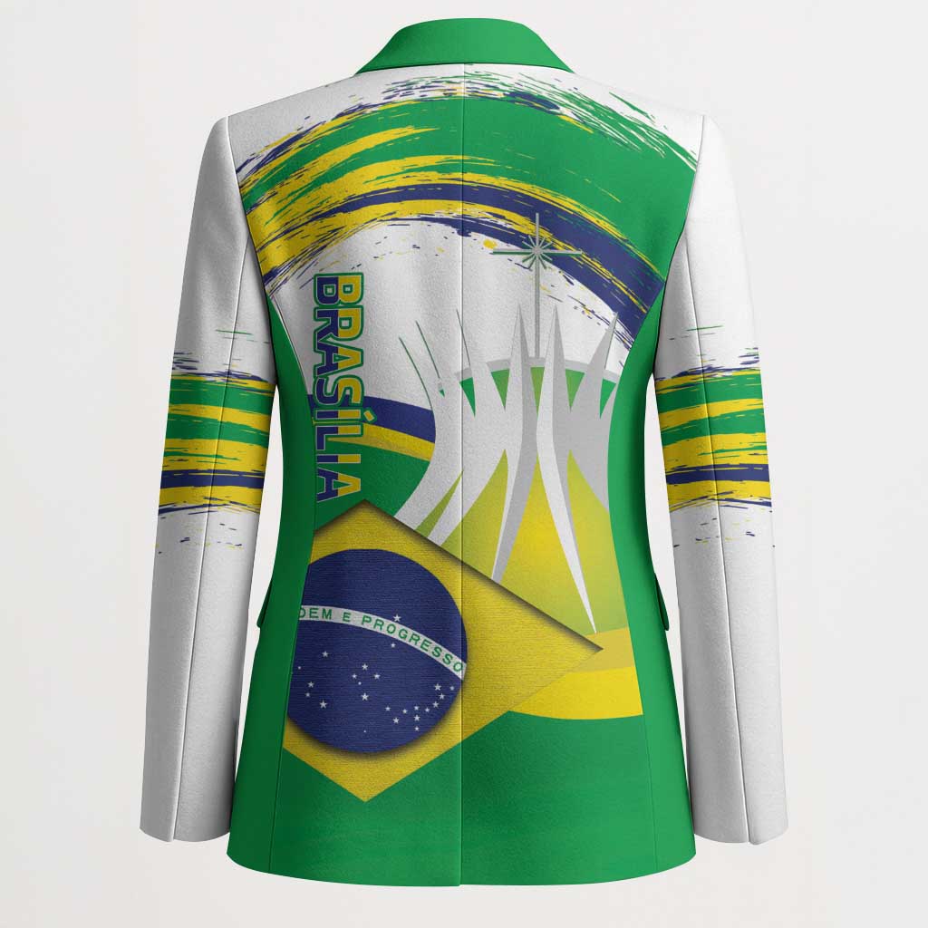 Brasilia Capital Blazer Brazil Flag Metropolitan Cathedral - Wonder Print Shop