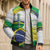 Brasilia Capital Bomber Puffer Jacket Brazil Flag Metropolitan Cathedral - Wonder Print Shop