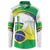 Brasilia Capital Button Sweatshirt Brazil Flag Metropolitan Cathedral - Wonder Print Shop