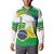 Brasilia Capital Button Sweatshirt Brazil Flag Metropolitan Cathedral - Wonder Print Shop