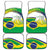 Brasilia Capital Car Mats Brazil Flag Metropolitan Cathedral - Wonder Print Shop