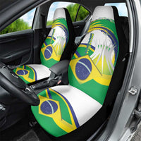 Brasilia Capital Car Seat Cover Brazil Flag Metropolitan Cathedral - Wonder Print Shop