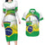 Brasilia Capital Couples Matching Long Sleeve Bodycon Dress and Hawaiian Shirt Brazil Flag Metropolitan Cathedral - Wonder Print Shop