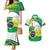 Brasilia Capital Couples Matching Mermaid Dress and Hawaiian Shirt Brazil Flag Metropolitan Cathedral - Wonder Print Shop