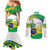 Brasilia Capital Couples Matching Mermaid Dress and Long Sleeve Button Shirt Brazil Flag Metropolitan Cathedral - Wonder Print Shop