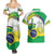 Brasilia Capital Couples Matching Summer Maxi Dress and Hawaiian Shirt Brazil Flag Metropolitan Cathedral - Wonder Print Shop