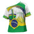Brasilia Capital Cross Shoulder Shirt Brazil Flag Metropolitan Cathedral - Wonder Print Shop