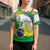Brasilia Capital Cross Shoulder Shirt Brazil Flag Metropolitan Cathedral - Wonder Print Shop