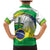 Brasilia Capital Family Matching Mermaid Dress and Hawaiian Shirt Brazil Flag Metropolitan Cathedral - Wonder Print Shop