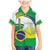 Brasilia Capital Family Matching Mermaid Dress and Hawaiian Shirt Brazil Flag Metropolitan Cathedral - Wonder Print Shop